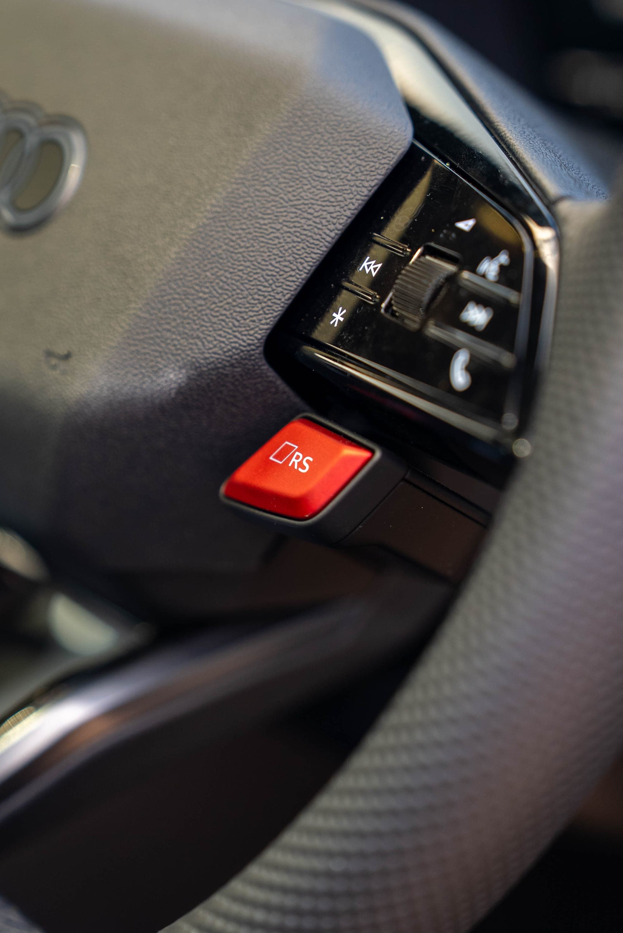 Audi RS3 centre console with the RS drive-mode controls