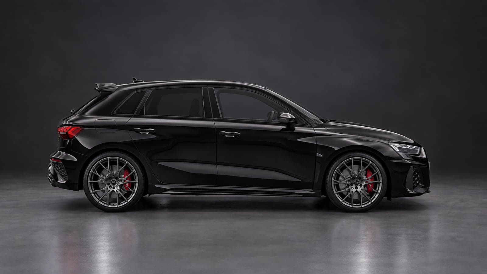 Audi RS3 Sportback — side profile, studio