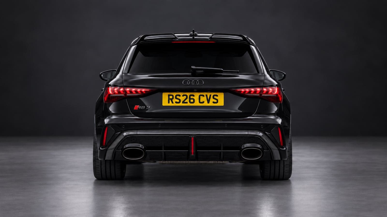 Audi RS3 Sportback — rear, studio