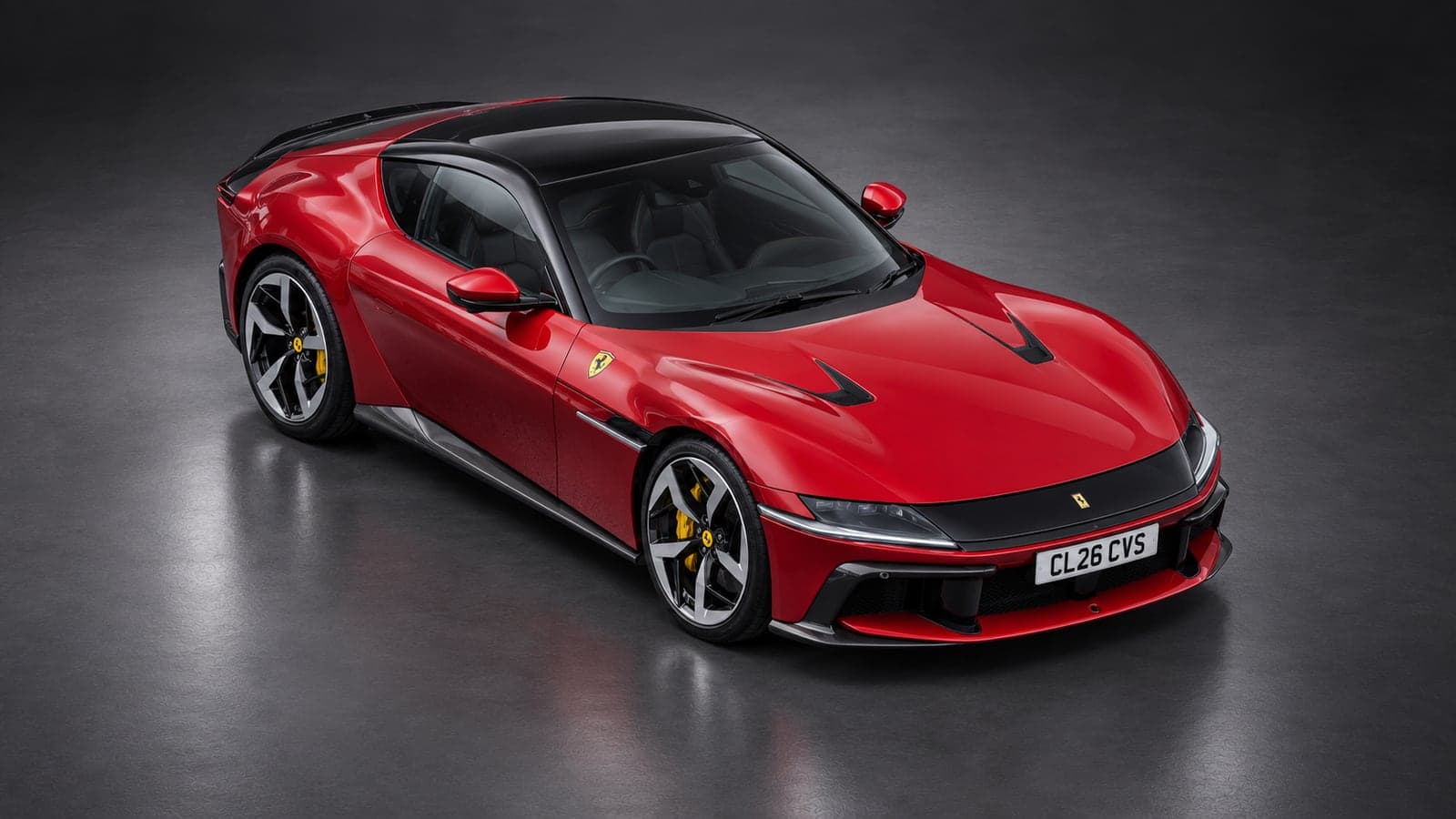 Ferrari 12Cilindri — elevated front, studio