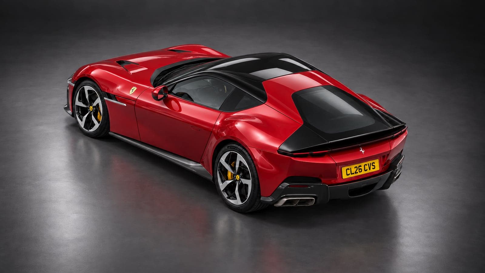 Ferrari 12Cilindri — elevated rear, studio