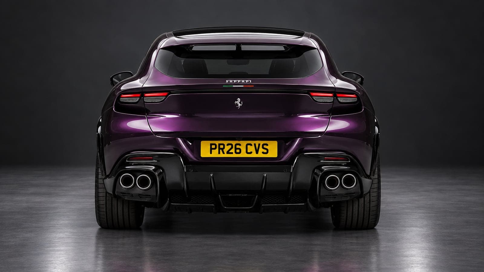 Ferrari Purosangue — rear, studio