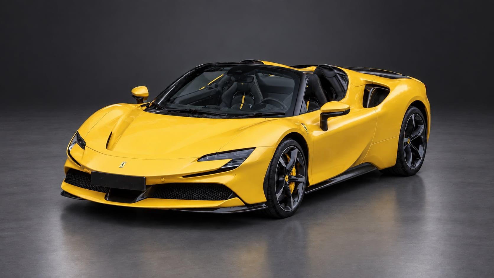 Ferrari SF90 Spider, elevated front, studio