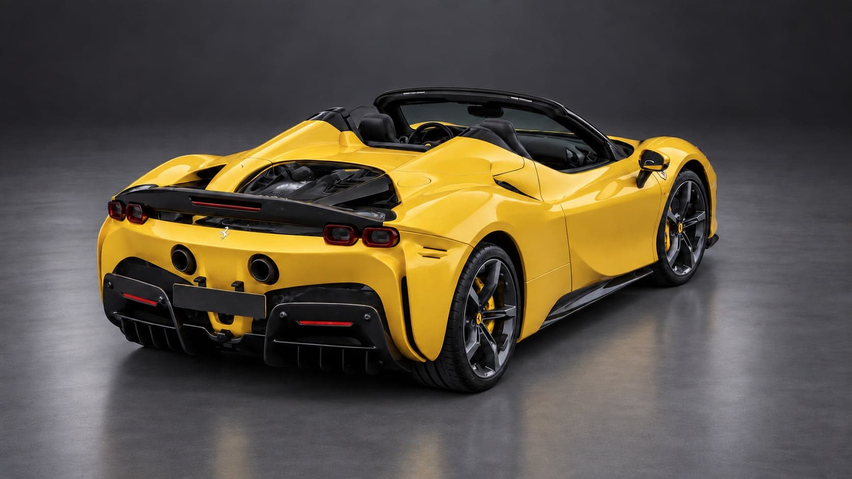 Ferrari SF90 Spider, elevated rear, studio