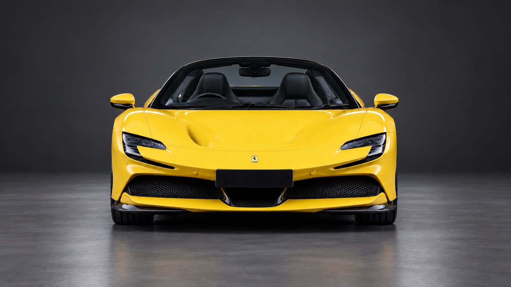 Ferrari SF90 Spider, head-on, studio