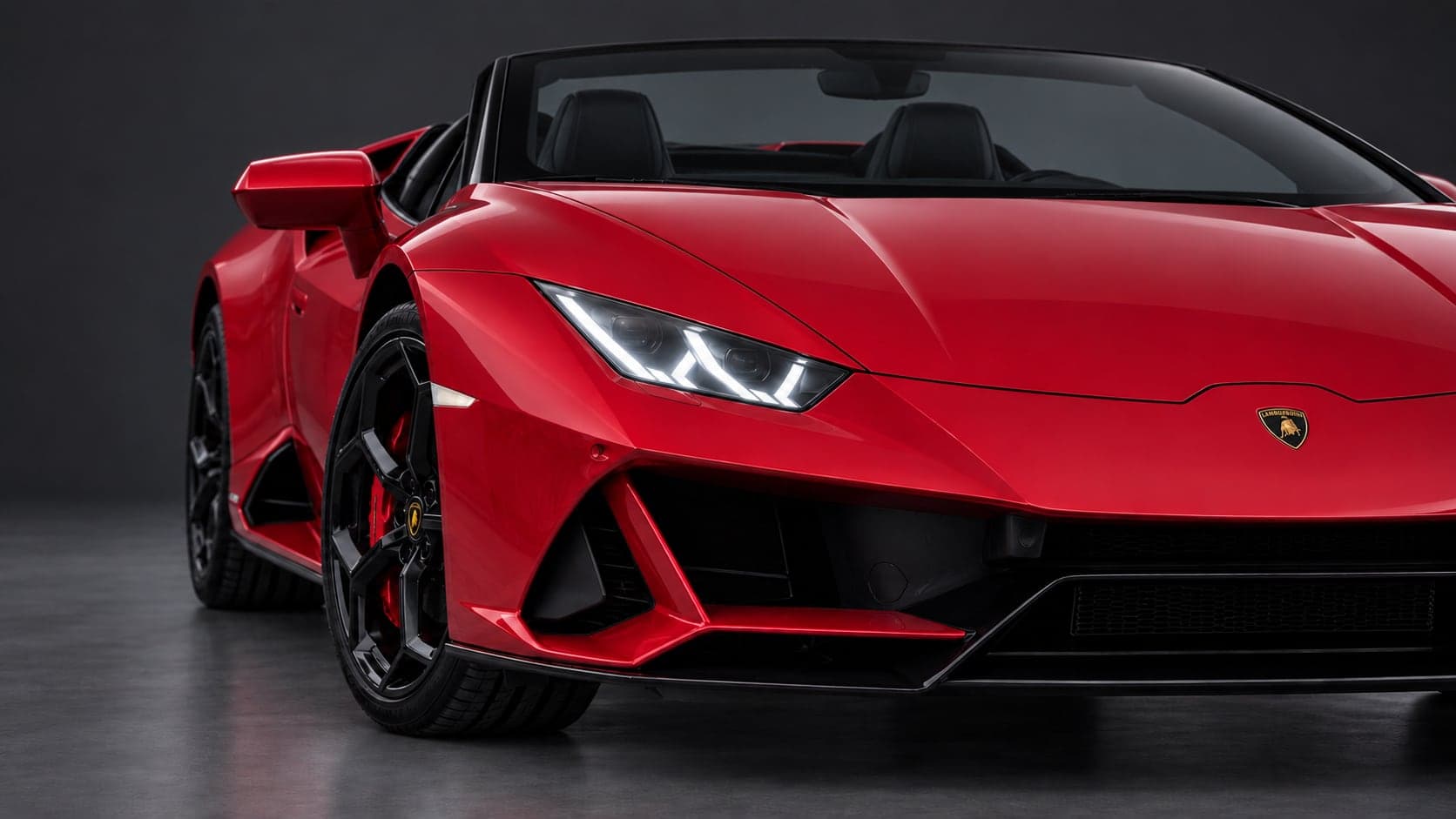 Lamborghini Huracán Evo Spyder — headlight detail