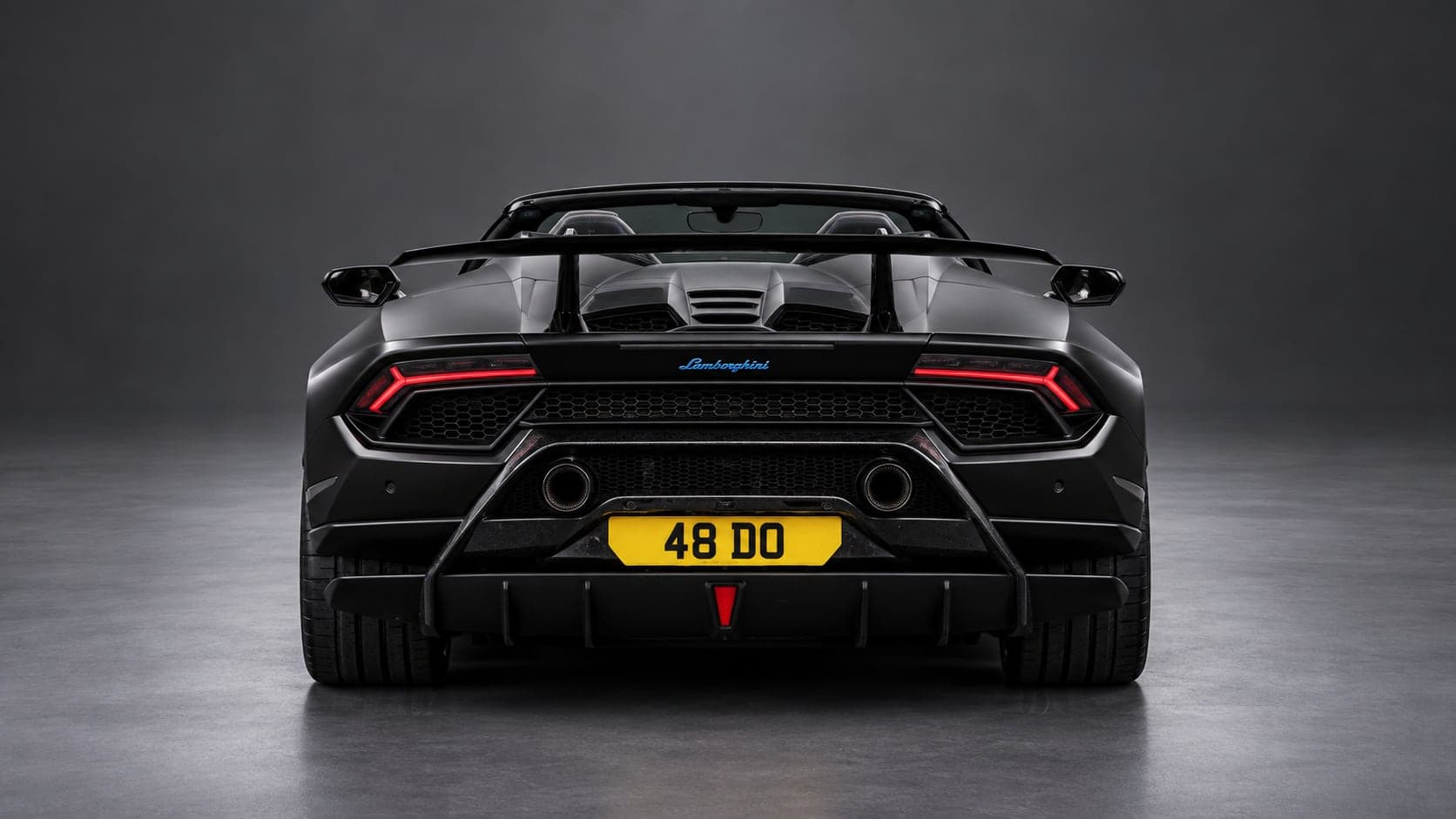 Lamborghini Huracán Performante Spyder — rear, studio