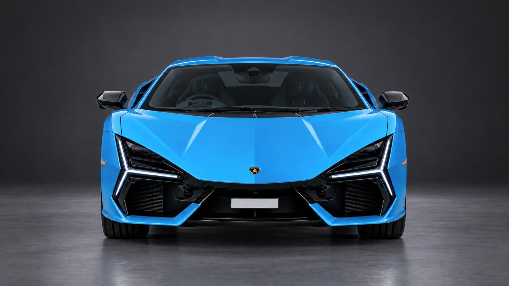 Lamborghini Revuelto — head-on, studio