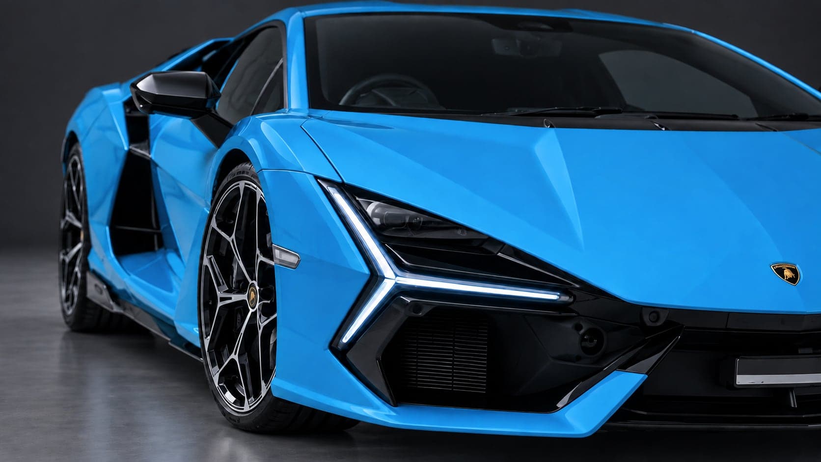 Lamborghini Revuelto — headlight detail