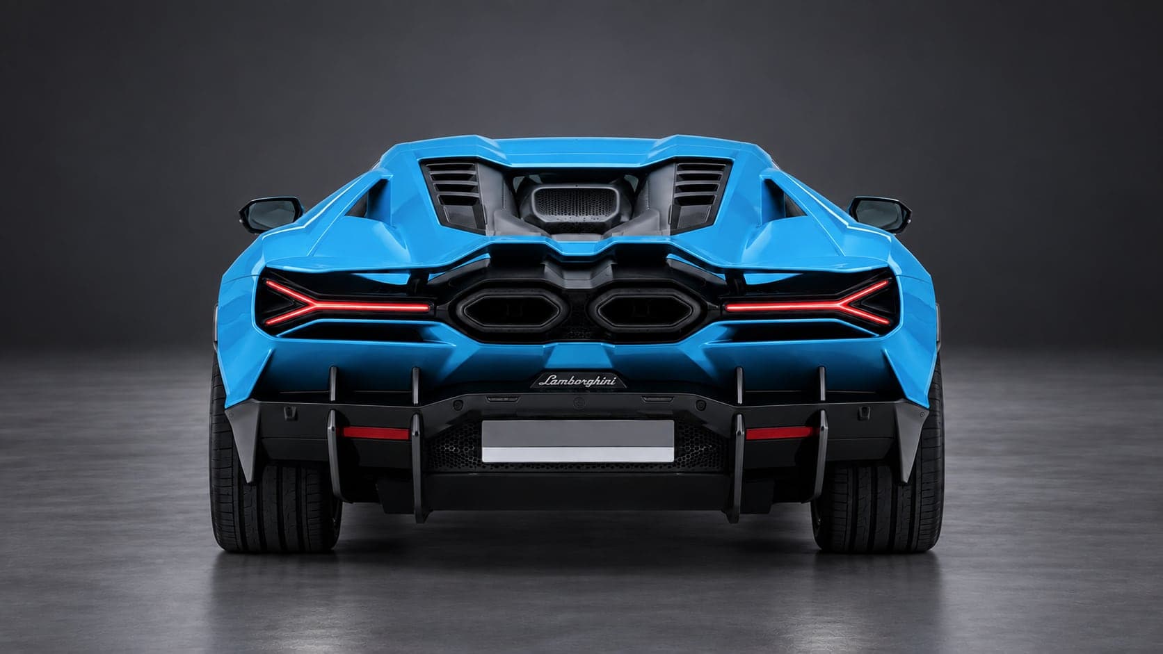 Lamborghini Revuelto — rear, studio