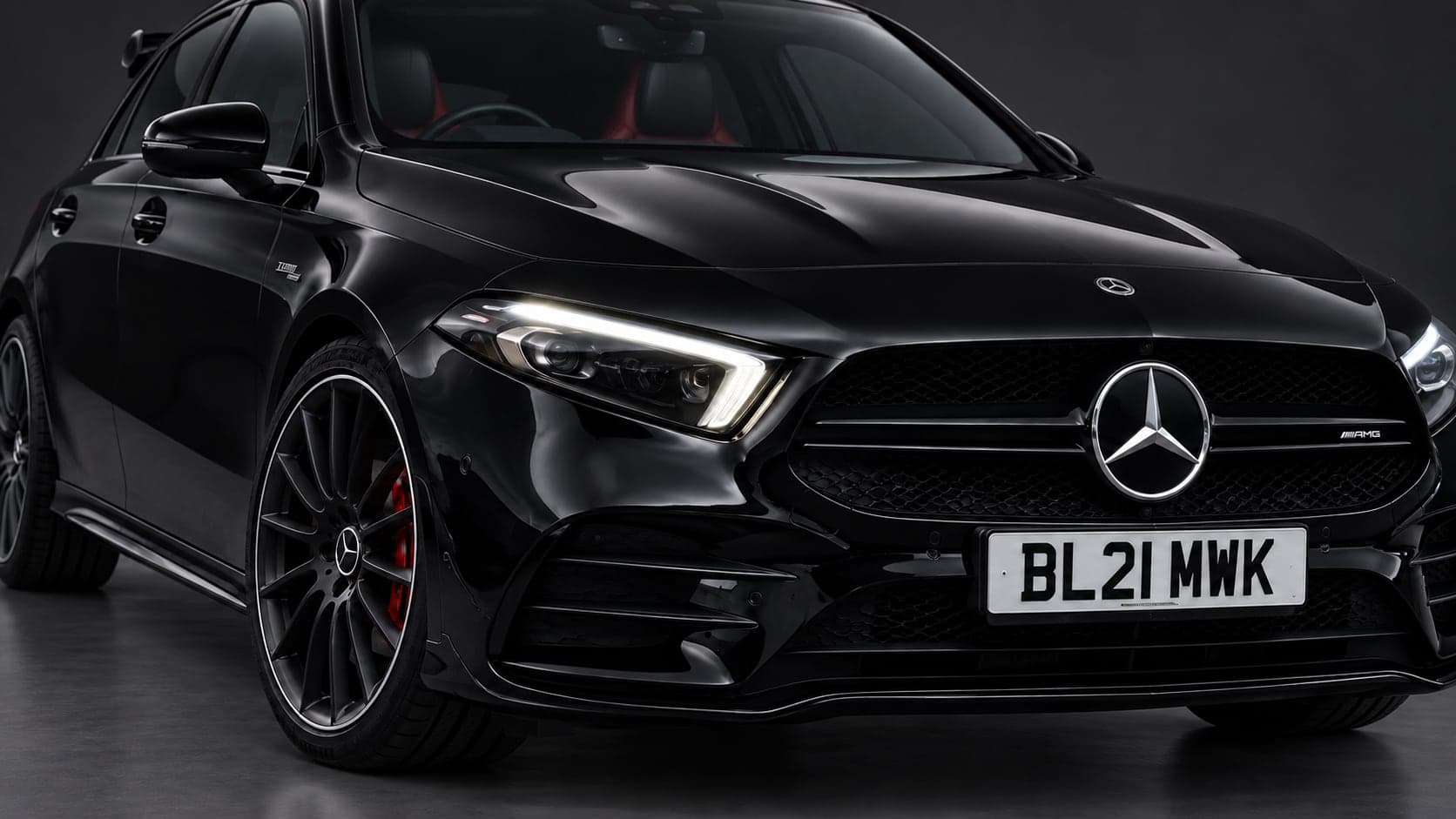 Mercedes-AMG A 35 — headlight detail