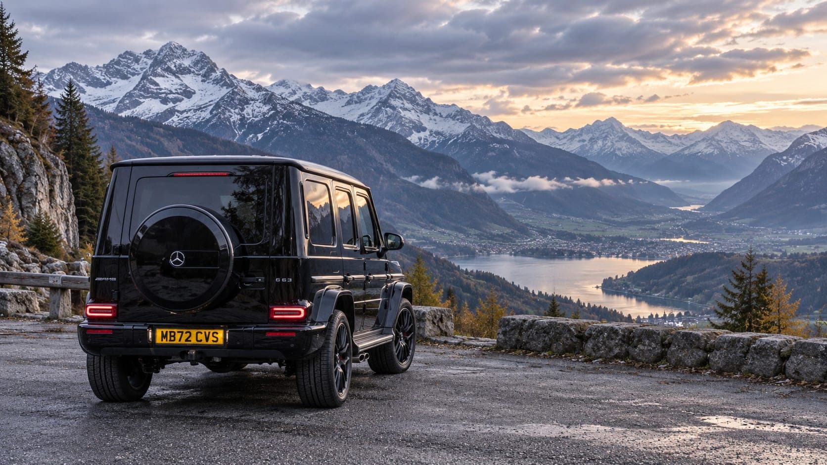 Mercedes-AMG G63 in the mountains