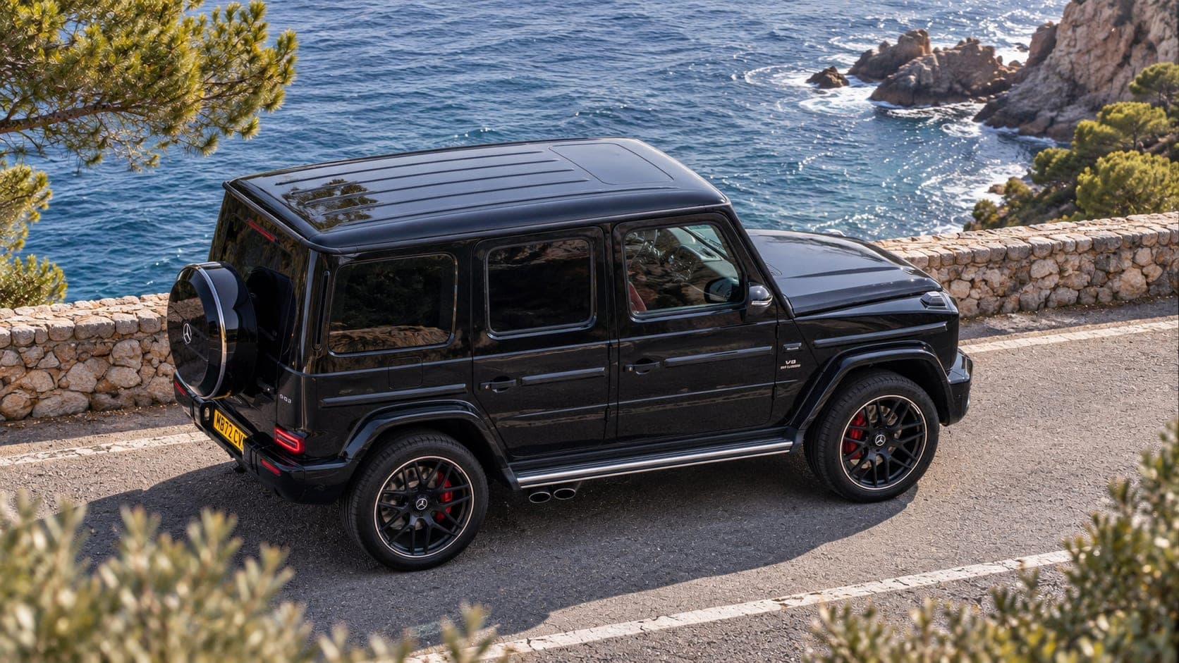 Mercedes-AMG G63 on a coastal road