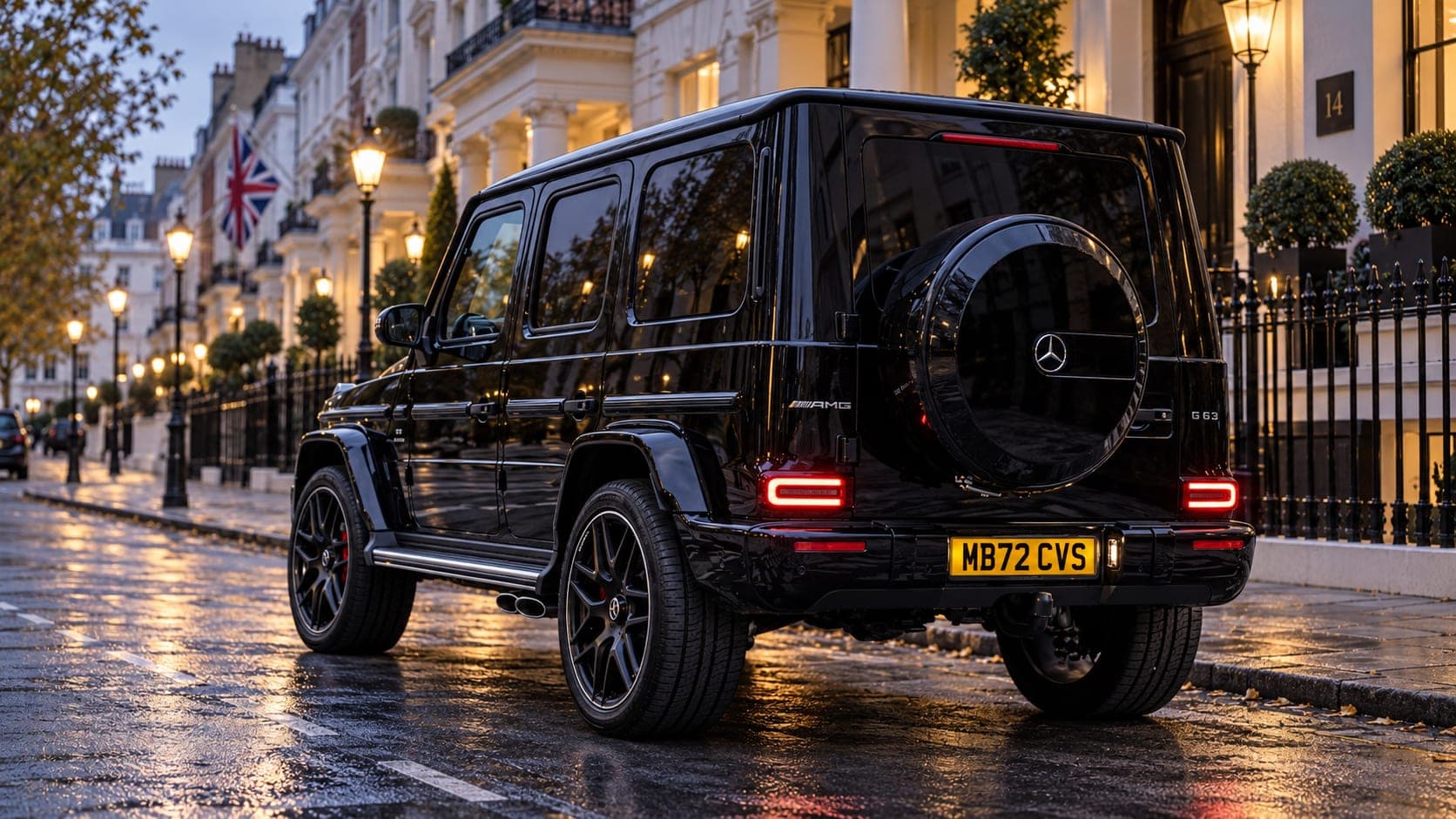 Mercedes-AMG G63 on a Mayfair street