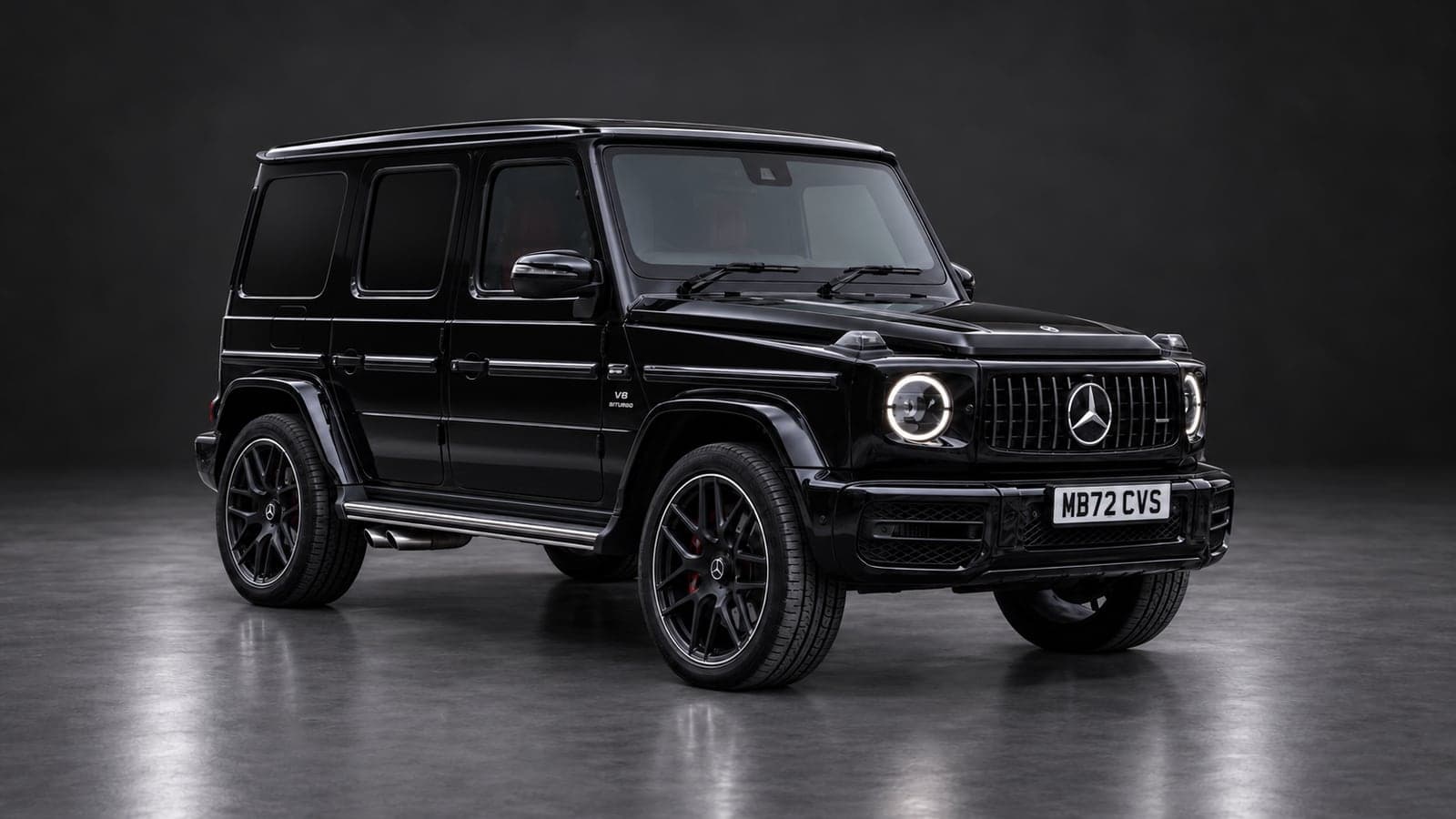Mercedes-AMG G 63 — front three-quarter, studio