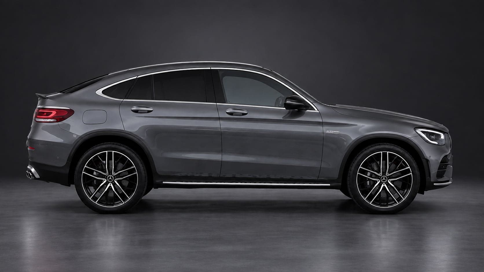 Mercedes-AMG GLC 43 — side profile, studio