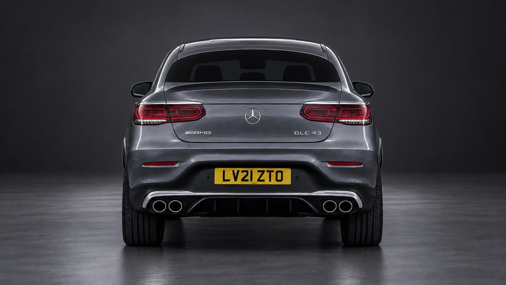 Mercedes-AMG GLC 43 — rear, studio