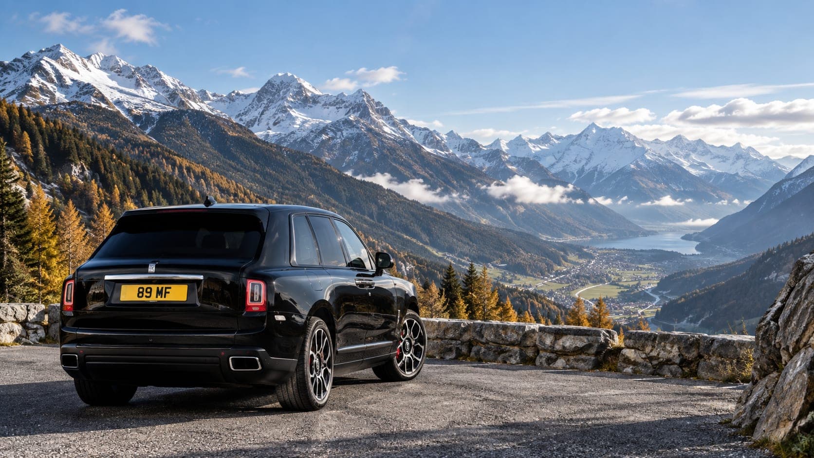 Rolls-Royce Cullinan in the mountains