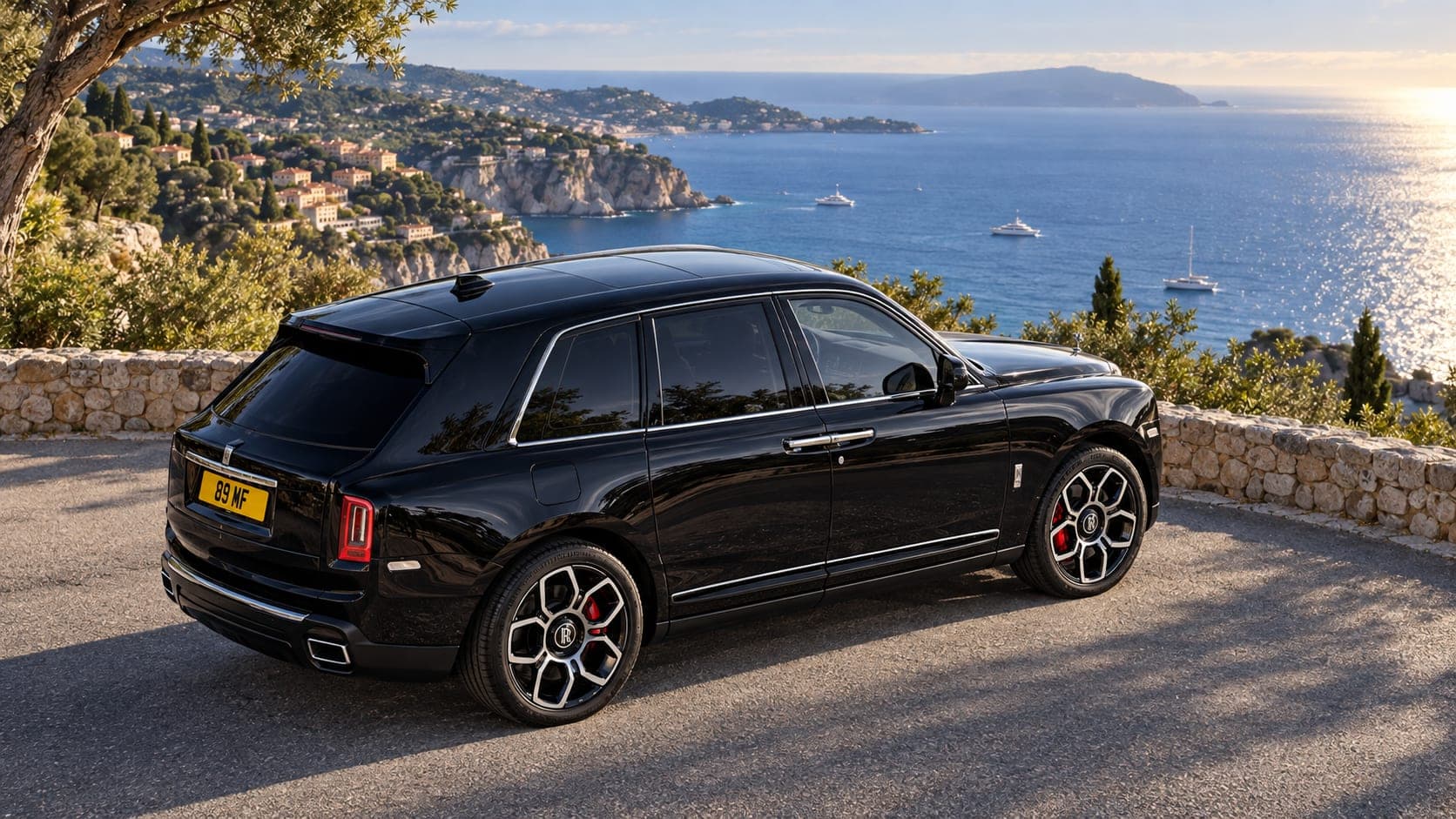 Rolls-Royce Cullinan on a coastal road