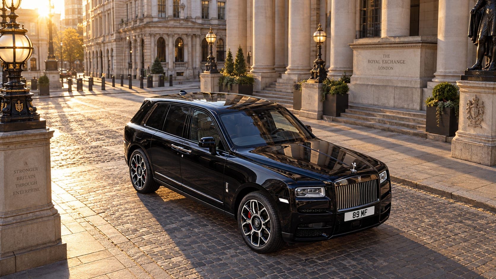 Rolls-Royce Cullinan at the Royal Exchange