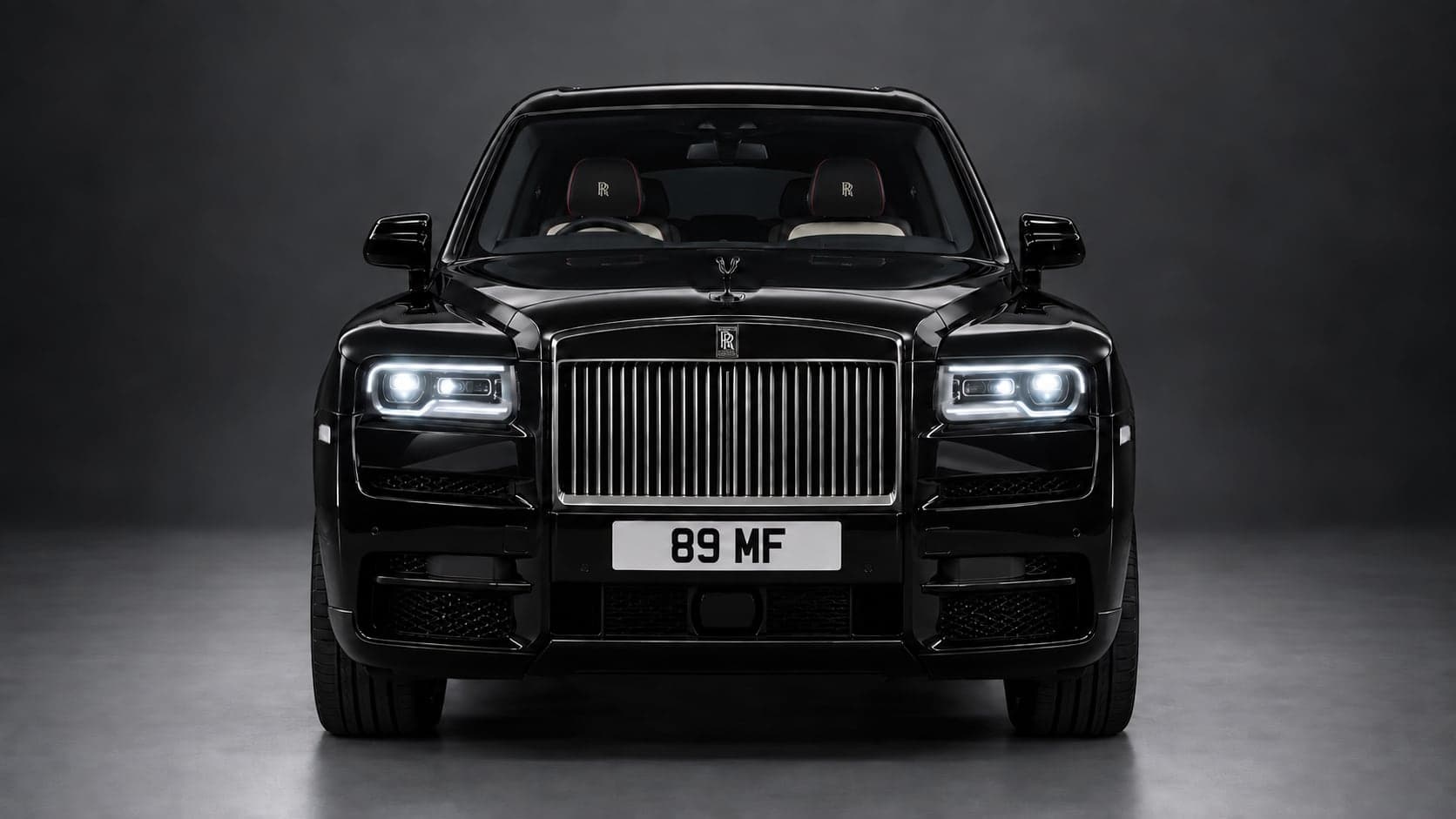 Rolls-Royce Cullinan — head-on, studio