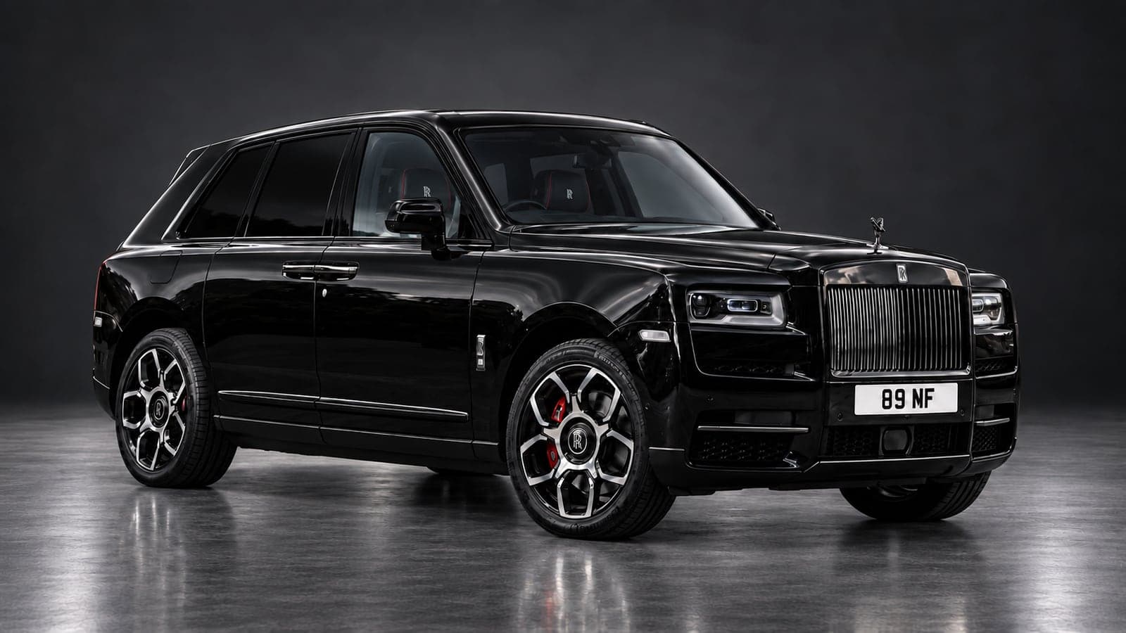 Rolls-Royce Cullinan — front three-quarter, studio