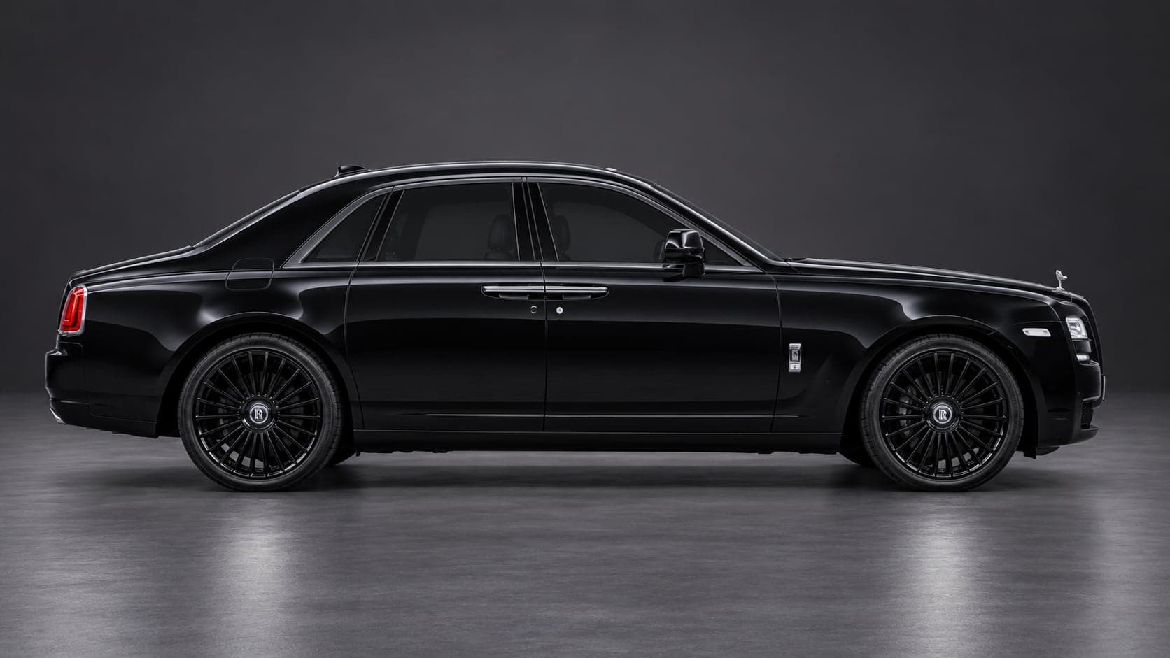Rolls-Royce Ghost, side profile, available to hire from CVS Car Hire
