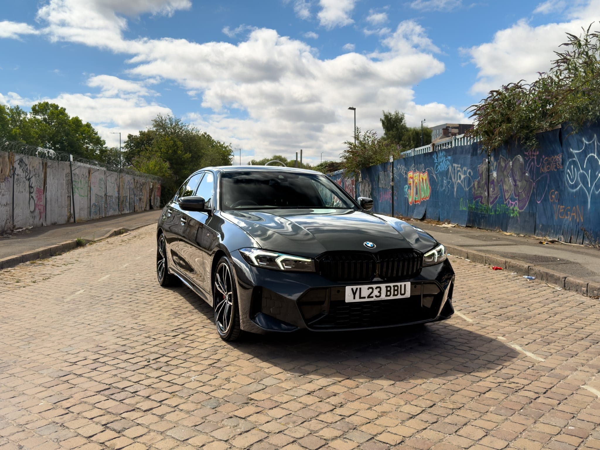 Grey BMW 3 Series M Sport for prestige car hire at CVS Car Hire Birmingham
