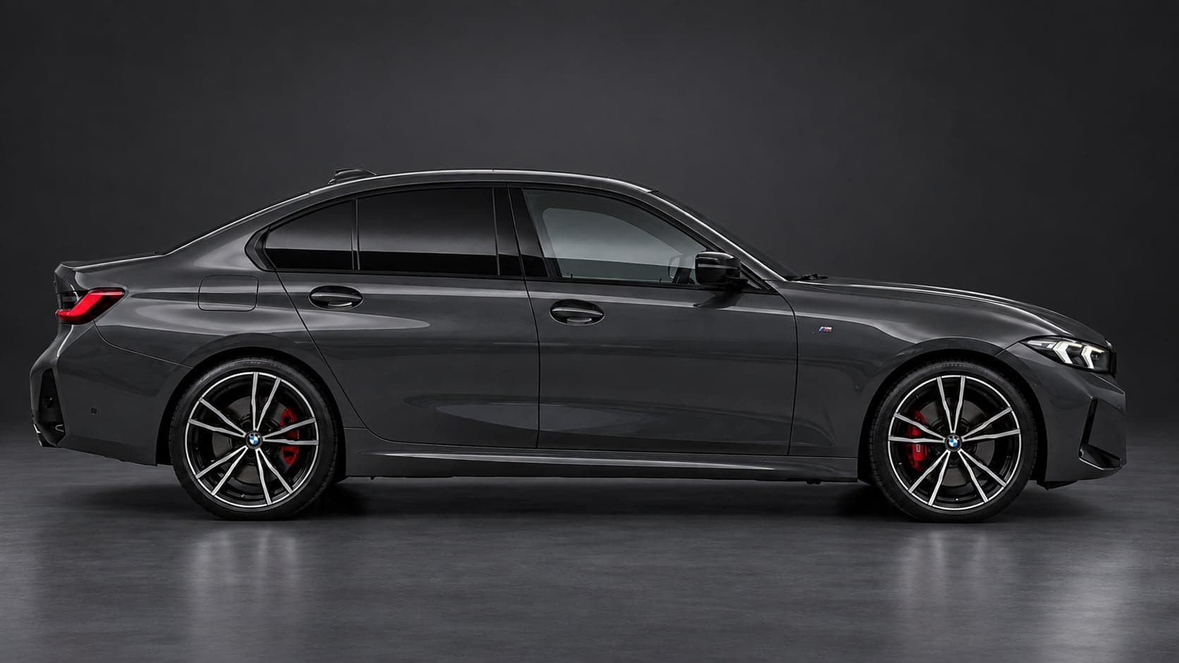 BMW 3 Series M Sport — side profile, studio
