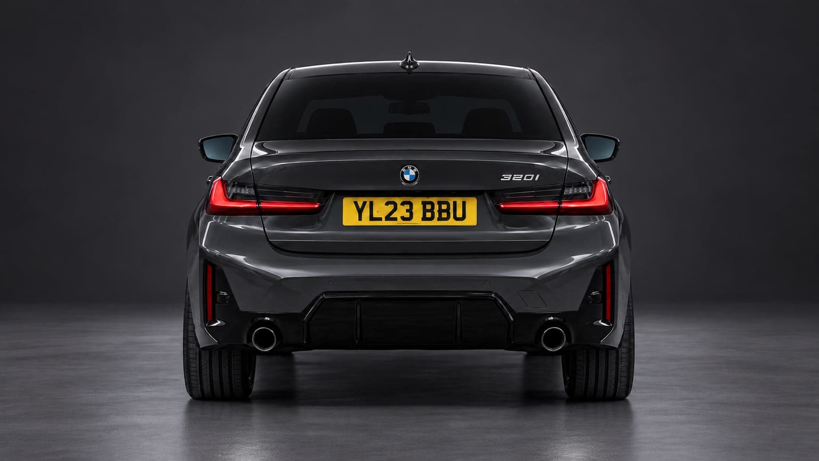 BMW 3 Series M Sport — rear, studio