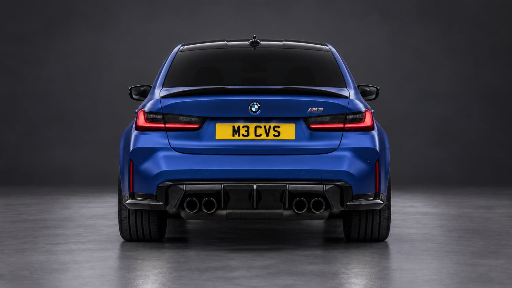 BMW M3 — rear, studio