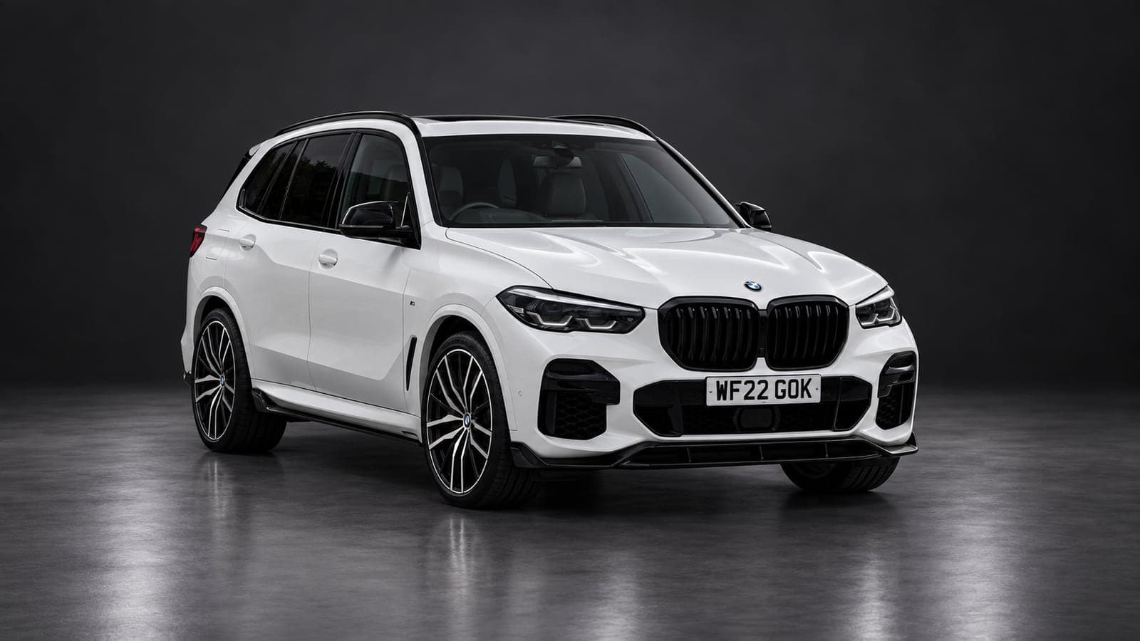White BMW X5, front three-quarter, available to hire from CVS Car Hire