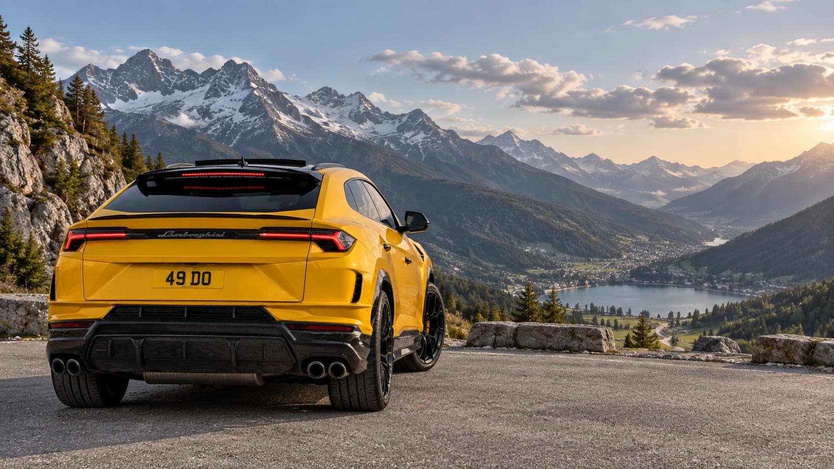 Lamborghini Urus Performante in the mountains
