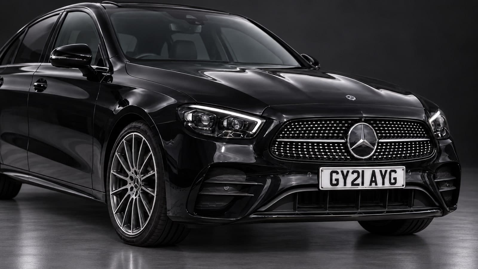 Mercedes-Benz E-Class AMG Line — headlight detail
