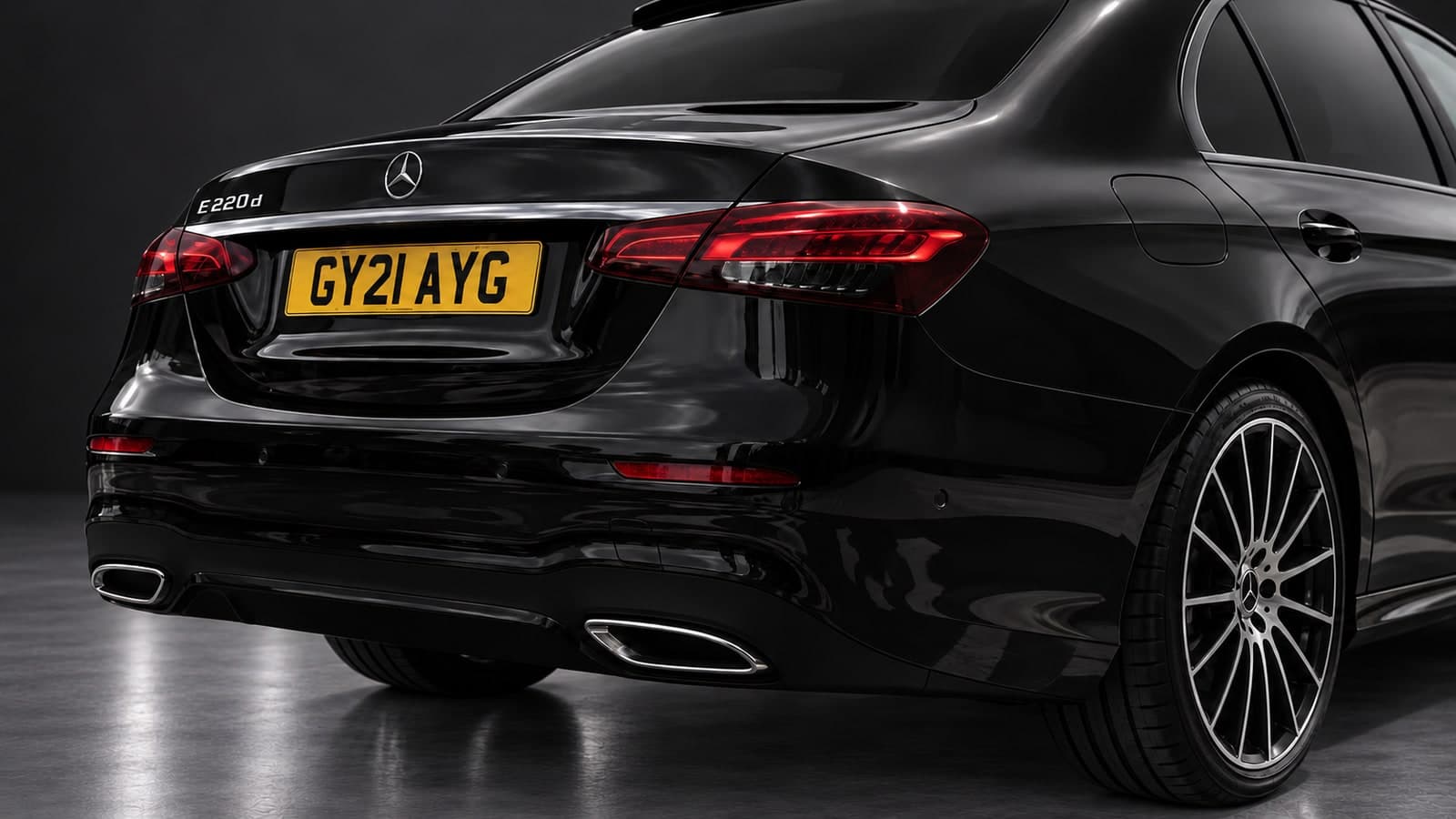 Mercedes-Benz E-Class AMG Line — rear light detail