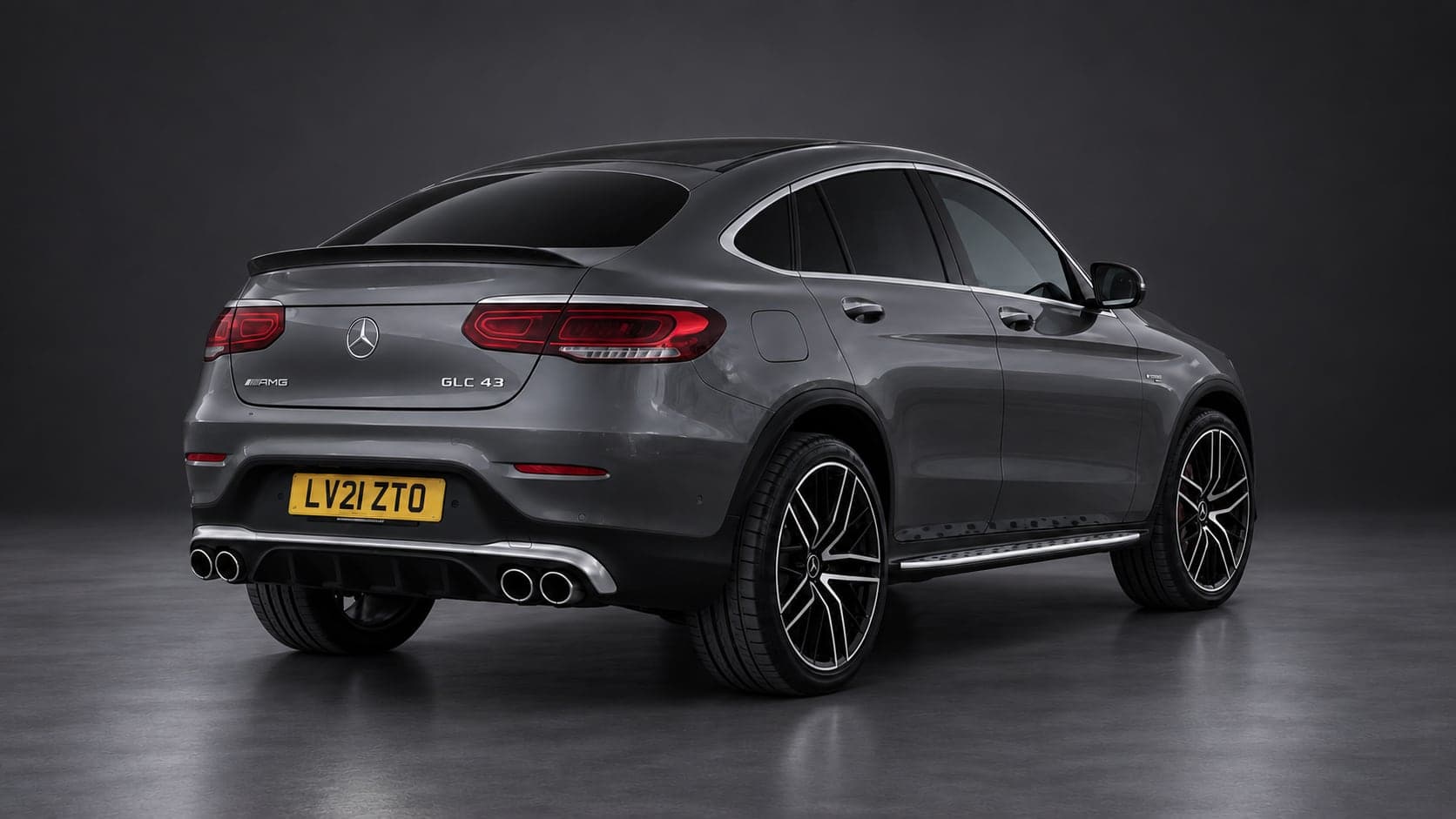Mercedes-AMG GLC 43, rear three-quarter, available to hire from CVS Car Hire
