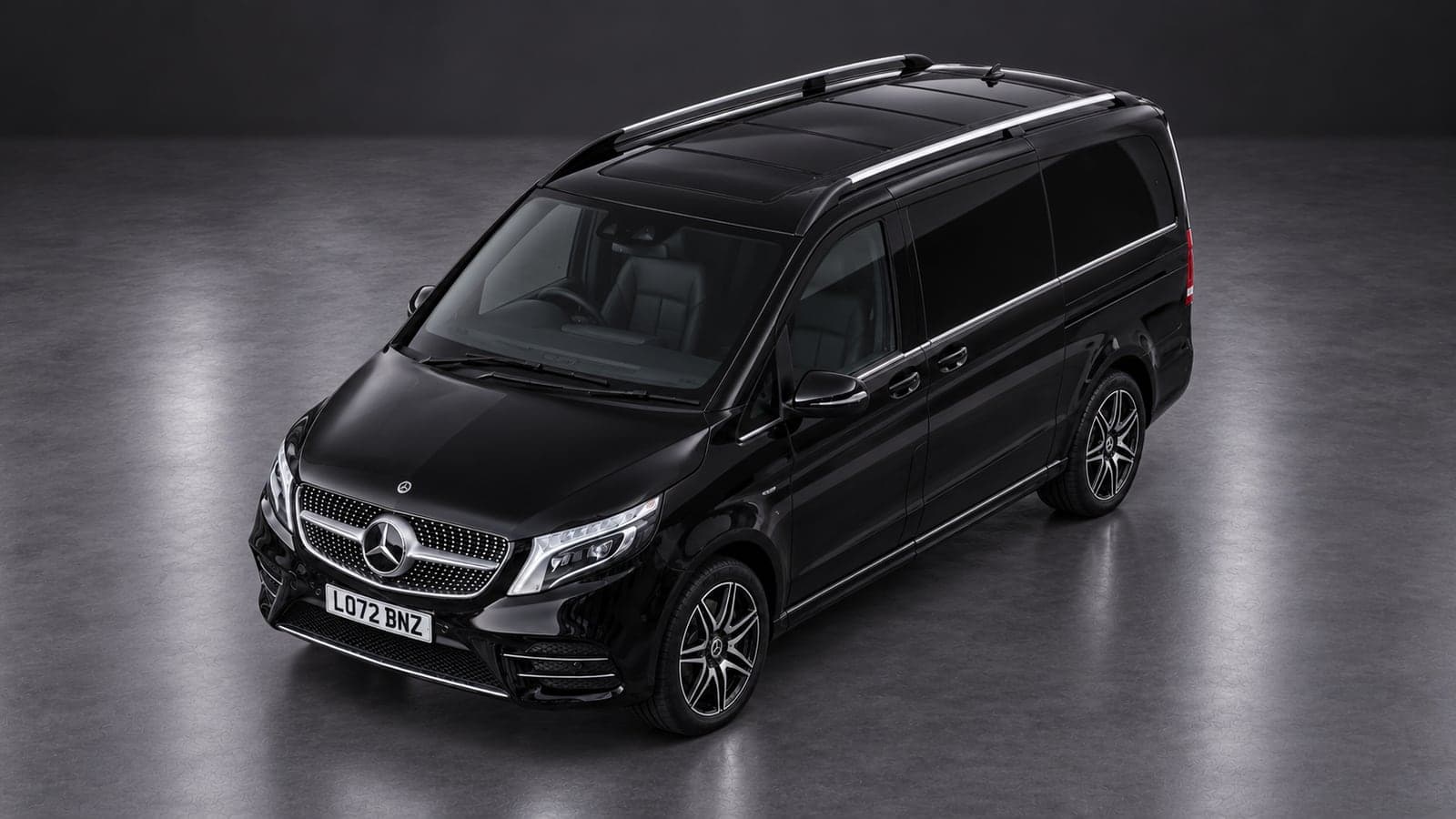 Mercedes-Benz V-Class — elevated front, studio