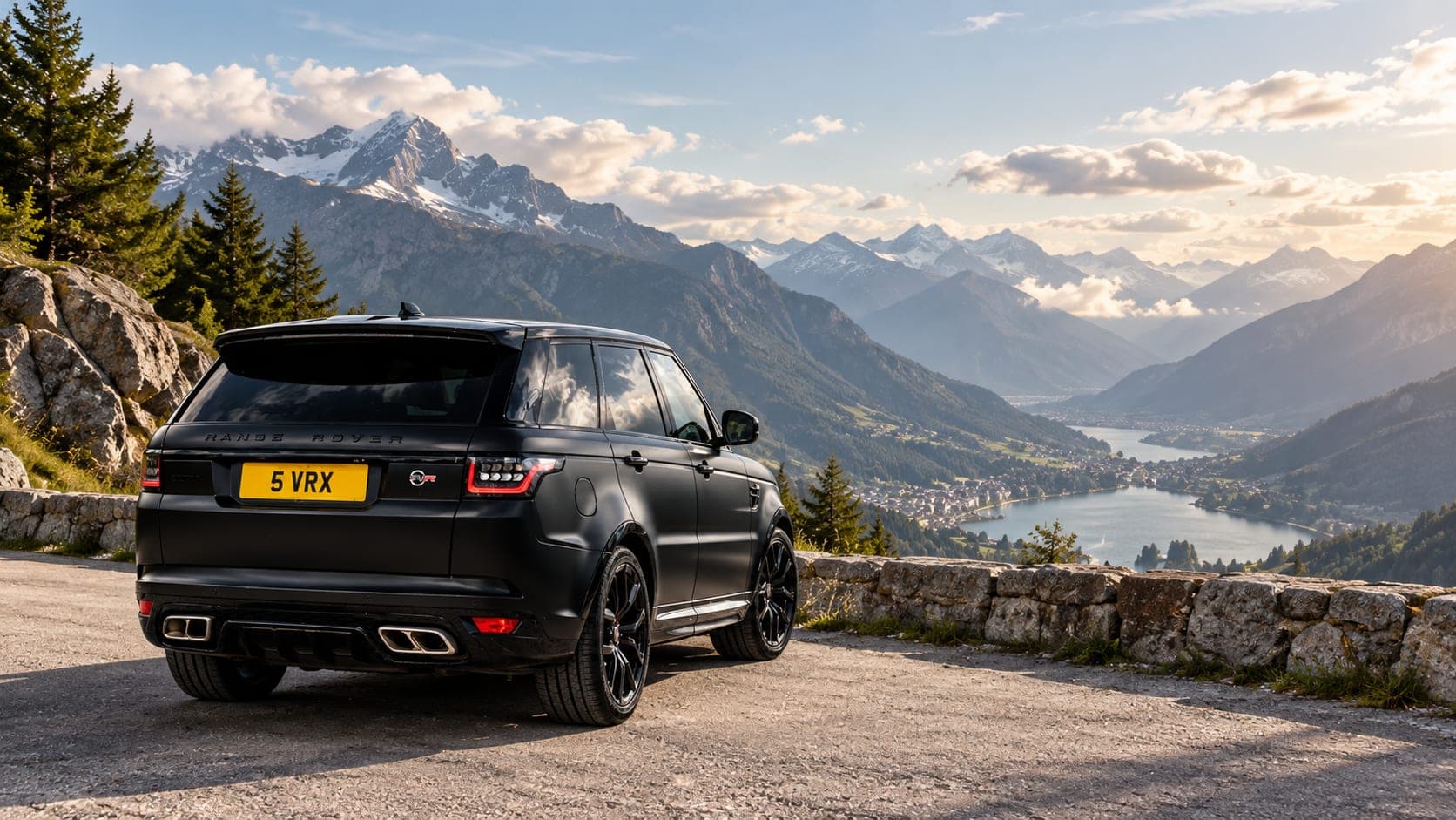Range Rover Sport SVR in the mountains