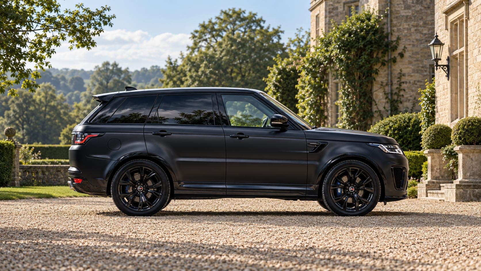 Range Rover Sport SVR at a country estate