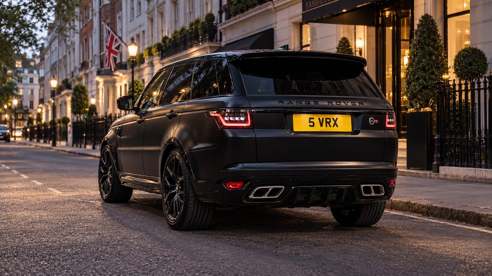 Range Rover Sport SVR on a Mayfair street