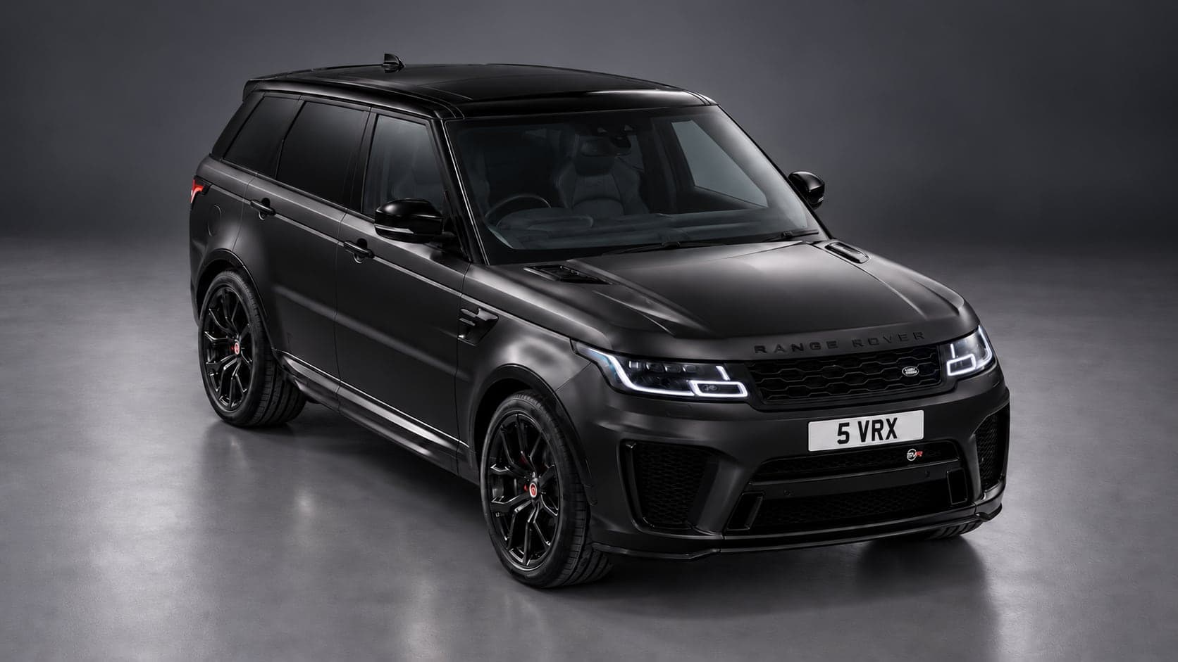 Land Rover Range Rover Sport SVR — elevated front, studio