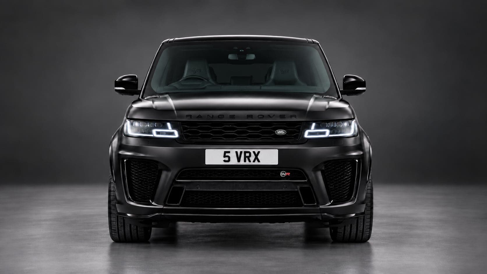 Land Rover Range Rover Sport SVR — head-on, studio