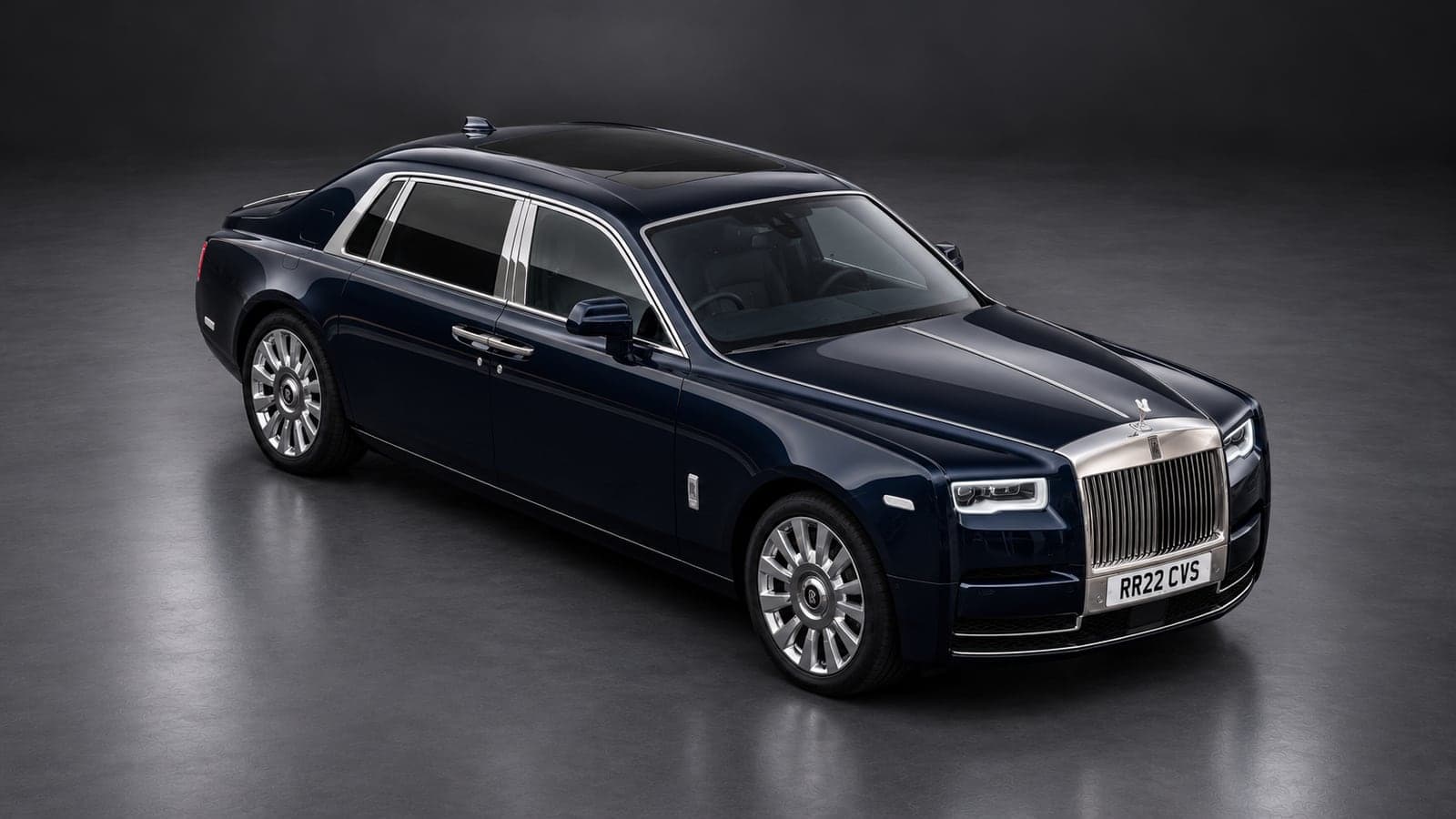 Rolls-Royce Phantom — elevated front, studio