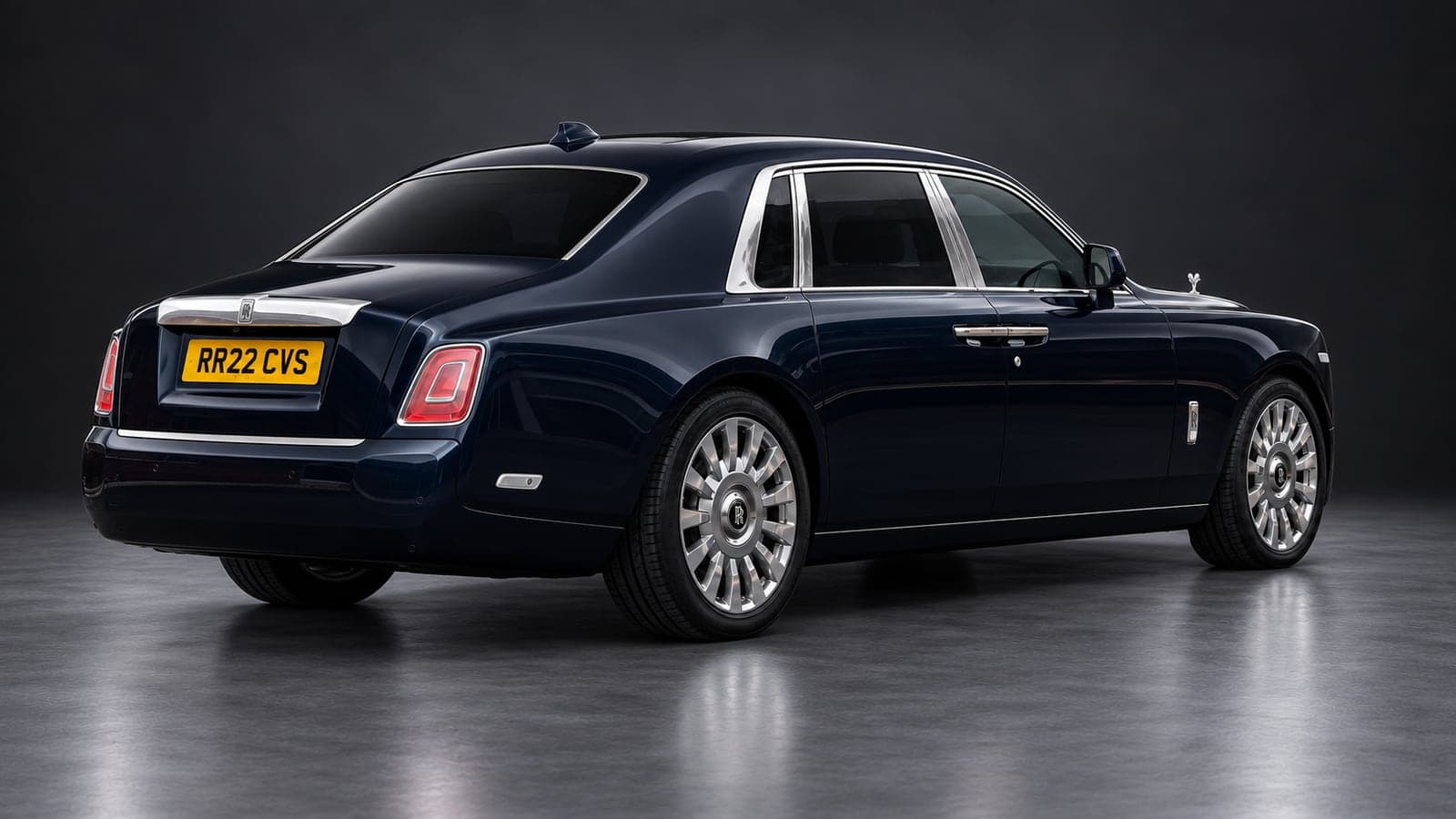 Rolls-Royce Phantom — rear three-quarter, studio